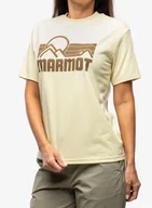 Koszulki i topy damskie - Koszulka bawełniana damska Marmot Coastal Tee SS - wheat - miniaturka - grafika 1