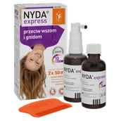 Zestawy kosmetyków damskich - Zestaw Nyda Express, aerozol przeciw wszom i gnidom, 2 x 50 ml - miniaturka - grafika 1