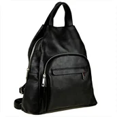 Plecaki - Borse in Pelle torebko-plecak w kolorze czarnym - miniaturka - grafika 1