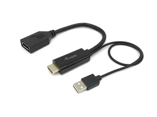 Equip 119039 adapter kablowy 0,15 m HDMI Typu A (Standard) DisplayPort Czarny - Adaptery i przejściówki - miniaturka - grafika 1
