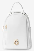 Plecaki - Damski Mały Plecak Z Eko Skóry NOBO BAGP230-K000 Biały - miniaturka - grafika 1