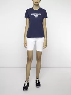Koszulki i topy damskie - Napapijri T-Shirt Sonthe W N0YIKR Granatowy Regular Fit - grafika 1