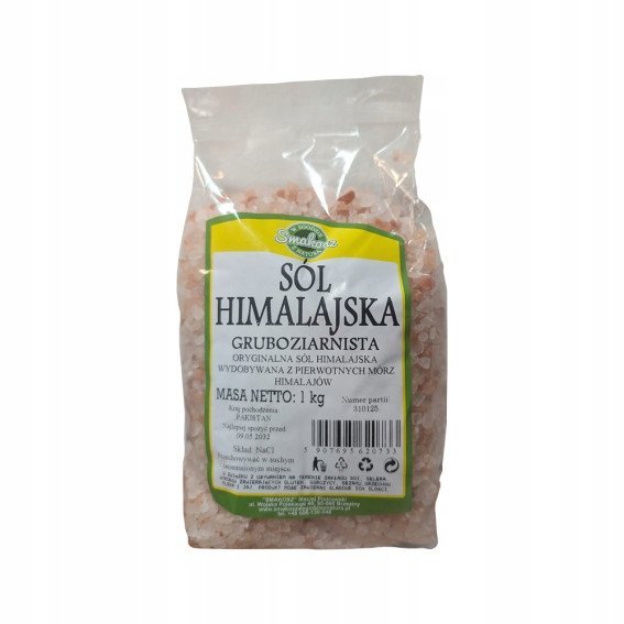 Sól himalajska gruboziarnista 1kg Smakosz