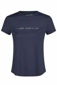 Koszulki jeździeckie - Pikeur Koszulka damska FUNCTION SHIRT 7218 ATHLEISURE - graphite blue - miniaturka - grafika 1