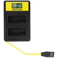 Ładowarki do aparatów dedykowane - Patona USB Smart Dual LCD do Canon LP-E8 550D 600D 650D 700D - miniaturka - grafika 1