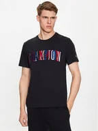 Koszulki męskie - Champion T-Shirt 218512 Czarny Regular Fit - miniaturka - grafika 1