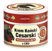 Żele i maści lecznicze - ASEPTA Krem koński cesarski rozgrzewający z CBD 150ml - miniaturka - grafika 1