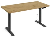 Biurka - Elior Nowoczesne biurko do pracy na stojąco dąb artisan + czarny - Nue 4X - miniaturka - grafika 1