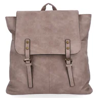 Torebki damskie - Plecak Damski Vintage XL firmy Hernan HB0230 Ciemno Beżowy - miniaturka - grafika 1