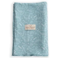Otulacze - BabyMatex, otulacz muślinowy Muslin Design, 80 cm x 120 cm, zielony w dinozaury - miniaturka - grafika 1