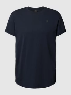 T-shirt z bawełny z detalem z logo - Koszulki męskie - miniaturka - grafika 1