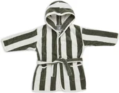 Okrycia kąpielowe dla dzieci - Szlafrok dziecięcy Terry 3-4 lata Stripe Terry zielony Jollein - miniaturka - grafika 1