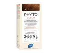 Farby do włosów i szampony koloryzujące - Phyto PhytoColor 7.43 Blond Cuivre Dore Farba do włosów - miedziany złoty 50+50+12 - miniaturka - grafika 1