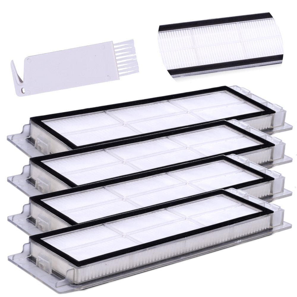 Zestaw Zamienników Do Odkurzacza Xiaomi: 4X Filtr Hepa + Czyścik Do Odkurzaczy