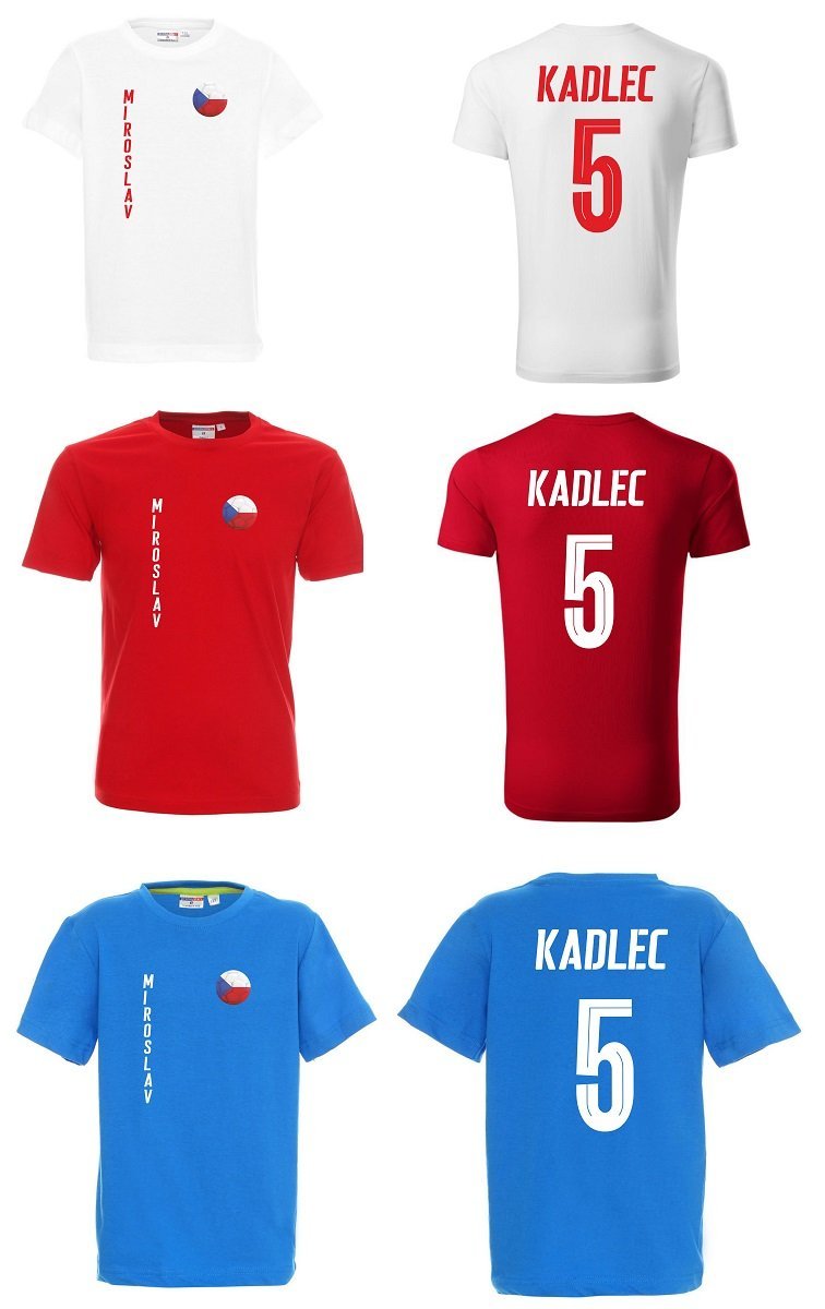 Koszulka CZECHY MIROSLAV KADLEC 5 JR