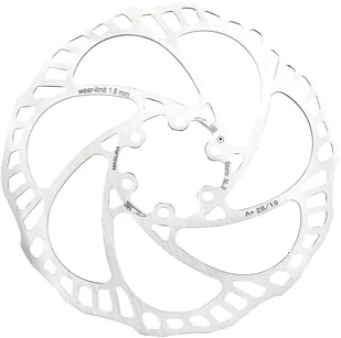 Magura 6-dołkowe tarcza hamulcowa, srebrny 4055184016428 - Hamulce rowerowe - miniaturka - grafika 1