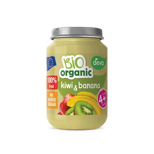 DEVA ORGANIC DESEREK KIWI Z BANANEM, 190G - Koncentraty warzywne, przeciery - miniaturka - grafika 1