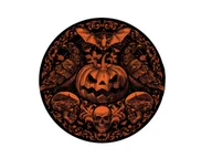 Halloween - Talerzyki Nawiedzony dom na Halloween - 23 cm - 6 szt. - miniaturka - grafika 1