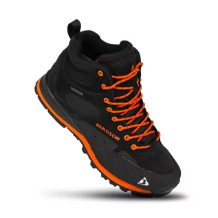 Buty trekkingowe damskie - Buty trekkingowe damskie BERGSON SOIRA Mid r.40 Black Orange - grafika 1