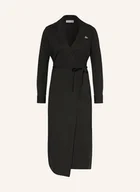 Sukienki - Lacoste Sukienka Kopertowa schwarz - LACOSTE - miniaturka - grafika 1