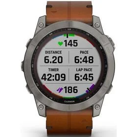 Garmin Fenix 7X Solar Brązowy - Smartwatch - miniaturka - grafika 1