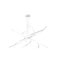 Lampy sufitowe - Nowoczesna lampa wisząca Tornado Aluminium Biała Led 88W D.100Cm Naturalne światło - miniaturka - grafika 1