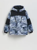 Kurtki i płaszcze dla chłopców - Reserved - Ocieplana kurtka z kapturem - wielobarwny - miniaturka - grafika 1