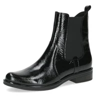Botki damskie - Caprice Damskie botki Boot Flat 9-25304-41, Black Naplak, 40 EU, Black Naplak, 40 EU - miniaturka - grafika 1