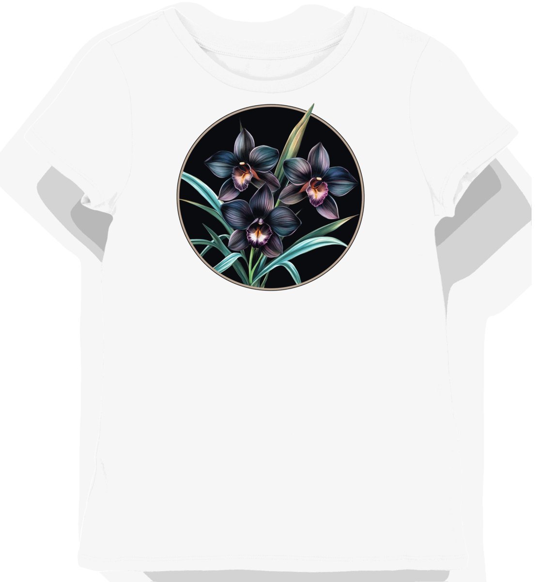 Koszulka damska biała z motywem egzotycznych kwiatów XXL