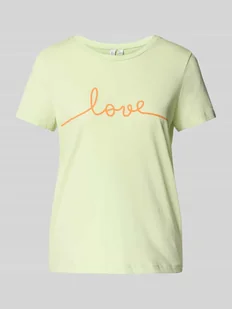 T-shirt o kroju regular fit z czystej bawełny model ‘KAMI’ - Koszulki i topy damskie - miniaturka - grafika 1
