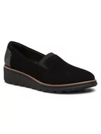 Półbuty damskie - Clarks Półbuty Sharon Dolly 261558194 Czarny - miniaturka - grafika 1