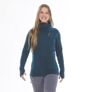 Sweter wspinaczkowy damski Alpinism Simond merino z kapturem - Sprzęt wspinaczkowy - miniaturka - grafika 1