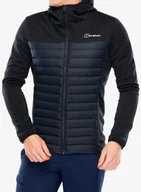 Kurtki męskie - Kurtka hybrydowa Berghaus Vaskye Hooded Hybrid Jacket - black/black - miniaturka - grafika 1