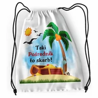 Plecaki worki - Plecak Sportowy Szkolny Pośrednika Worek Torba z Nadrukiem ze Zdjęciem - miniaturka - grafika 1