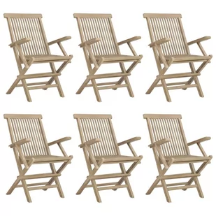 7-częściowy zestaw mebli ogrodowych, lite drewno tekowe vidaXL - Meble ogrodowe - miniaturka - grafika 5