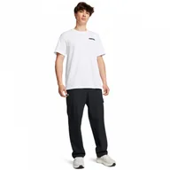 Spodnie męskie - Męskie spodnie treningowe Under Armour UA Vibe Woven Cargo Pants - czarne - miniaturka - grafika 1