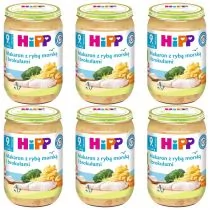 Hipp Makaron z rybą morską i brokułami po 9. miesiącu zestaw 6 x 220 g - Dania dla dzieci - miniaturka - grafika 1