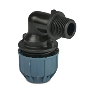 Oczka wodne - Jason Kolano 90° przejściowe PP 20 mm x 3/4" zacisk x GZ 10 bar - miniaturka - grafika 1