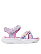 Buty dla dziewczynek - Skechers Sandały Jumpsters Sandal-Tie Dye Bffs 303045L/LVMT Fioletowy - miniaturka - grafika 1