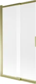 Parawany nawannowe - Mexen Fox parawan nawannowy 2-skrzydłowy przesuwny 100 x 150 cm, szron, złoty - 891-100-002-50-30 - miniaturka - grafika 1