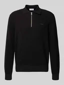 Swetry męskie - Sweter z dzianiny o kroju regular fit z efektem wafla - miniaturka - grafika 1