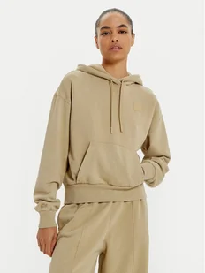 Lacoste Bluza SF2673 Beżowy Oversize - Bluzy damskie - miniaturka - grafika 1