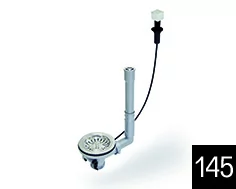 Elleci Mechanizm CUBE korka automatycznego do zlewu 1 komorowego ASP17000) - Akcesoria do armatury i ceramiki - miniaturka - grafika 1