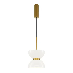 Złota lampa wisząca, wyszukany klosz MOD178PL-L11G3K z serii KYOTO - Lampy sufitowe - miniaturka - grafika 1
