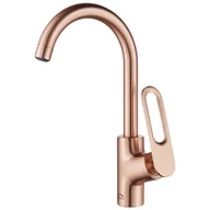 Baterie kuchenne - Laveo Bateria zlewozmywakowa stojąca różowe złoto TIERRA BAJ 868U - miniaturka - grafika 1