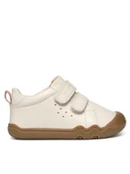 Buty dla dziewczynek - Geox Sneakersy B Steppieup B4663A 00085 C1058 Écru - miniaturka - grafika 1