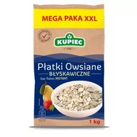 Płatki śniadaniowe i musli - Kupiec Płatki owsiane błyskawiczne 1kg - miniaturka - grafika 1