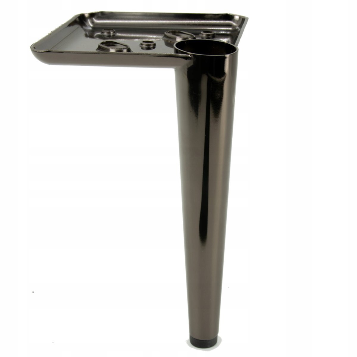 Noga meblowa Szpilka czarny chrom nóżka 17 cm