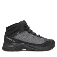 Buty trekkingowe męskie - Trekkingi Salomon X-Adventure Coldrush Waterproof L47856000 Szary - miniaturka - grafika 1