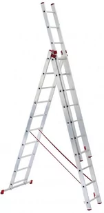 Drabina aluminiowa uniwersalna 3x9 firmy ALOSS - 7,00m - Drabiny - miniaturka - grafika 1